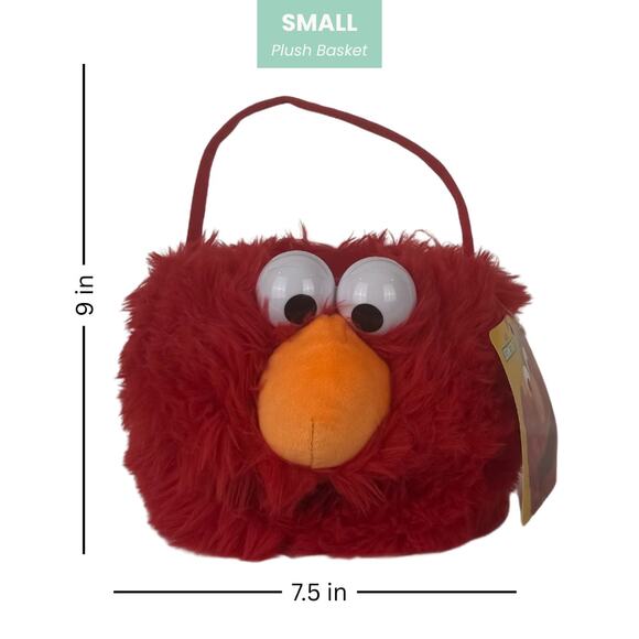 Elmo Small Plush Basket (Small) - NWT - Picture 2 of 5